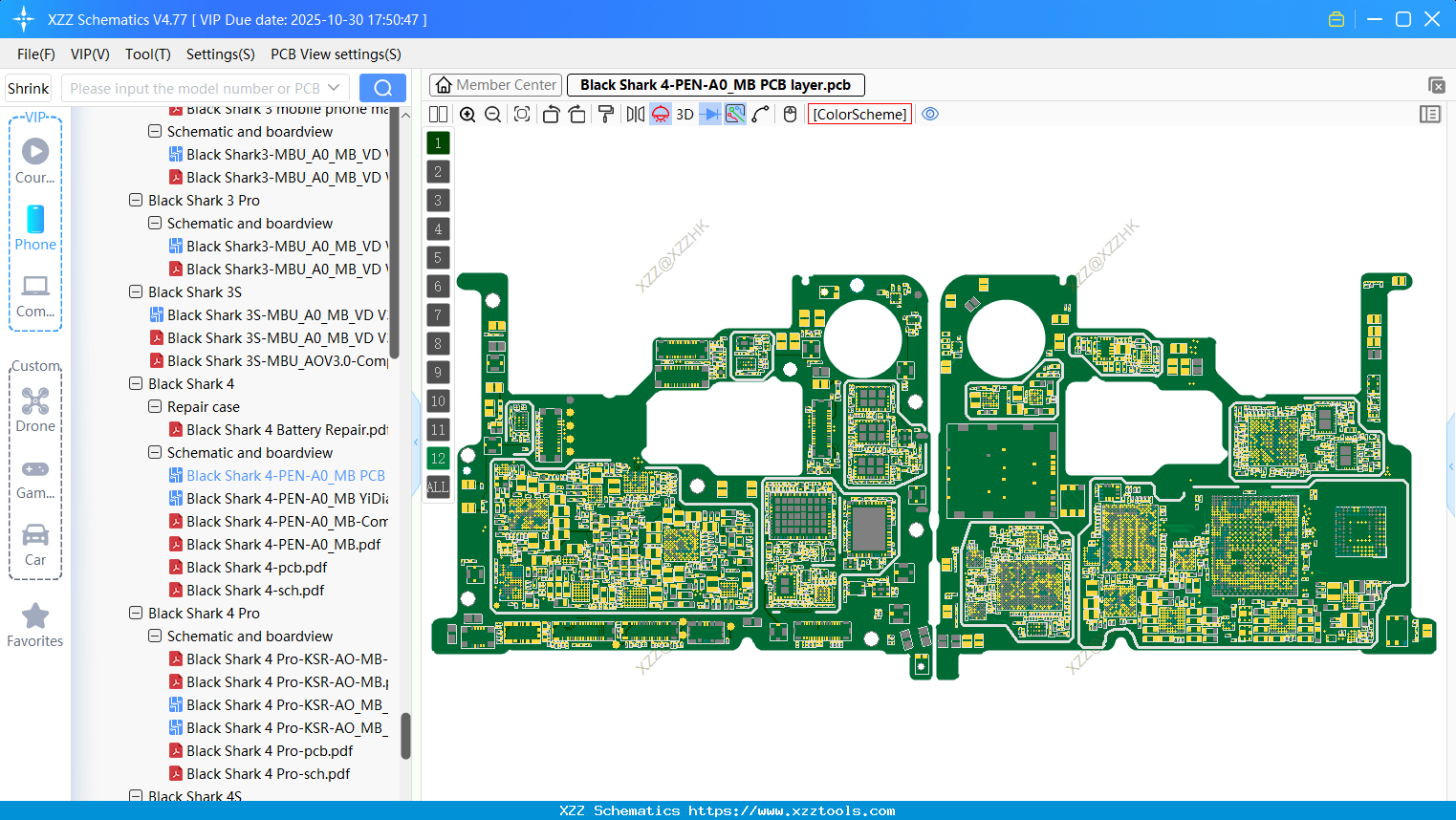 Xiaomi Black Shark 4-PEN-A0_MB PCB Layer